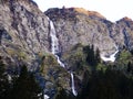 Scheubsbachfall waterfall in Weisstannen