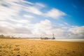 Beautiful day at Scheveningen beach, Netherlands with famous Pie Royalty Free Stock Photo