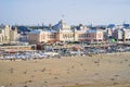 Scheveningen Boulevard and Hotel Kurhaus in Den Haag. Holland Royalty Free Stock Photo