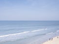 Scheveningen, Februari 18 2019: Scheveningen, The Hague, The Netherlands. Soft colored seaside landscape, view of the