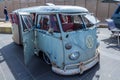 VW kombi van at the beach Royalty Free Stock Photo