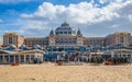 Scheveningen, luxury Kurhaus hotel at the beach. Royalty Free Stock Photo