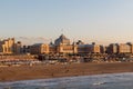 Scheveningen, Netherlands - Circa 2019 : Grand Hotel Amrath Kurhaus and Scheveningen beach Royalty Free Stock Photo