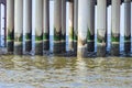 Scheveningen, sandy beach, jetty, pier Royalty Free Stock Photo