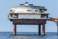 Scheveningen, sandy beach, jetty, pier Royalty Free Stock Photo