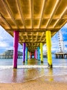 Scheveningen Strand, The Pier beach and promenade in The Hague, Netherlands Royalty Free Stock Photo