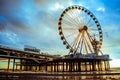 Ferris wheel on the scheveningen beach