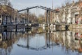 Schiedam canal and drawbridge