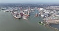 Schiedam, Zuid Holland, The Netherlands, March 9th, 2024: Mammoet is a Dutch company specialized in lifting and