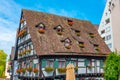 Schiefes Haus in German town Ulm