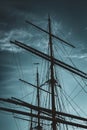 Schiffsmast eines alten Segelschiff Royalty Free Stock Photo