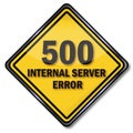 Computer sign 500 internal server error