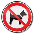 Dogs are prohibited in this area