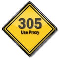 Computer sign 305 use proxy
