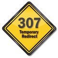 Computer protection 307 temporary redirect Royalty Free Stock Photo