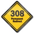 Computer sign and computer plate 308 permanent redirect