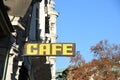 Sign of a cafe in Vienna Austria, Europe