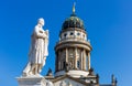 Schiller statue in front of the French Cathedral Royalty Free Stock Photo