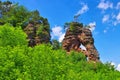 Schillerfelsen rock in Dahn Rockland