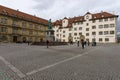 Schillerplatz - square in the old city. Stuttgart. Royalty Free Stock Photo
