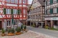 SCHILTACH, GERMANY - SEPTEMBER 1, 2019: Half timbered houses in Schiltach village, Baden-Wurttemberg state, Germa Royalty Free Stock Photo