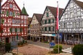 SCHILTACH, GERMANY - SEPTEMBER 1, 2019: Half timbered houses in Schiltach village, Baden-Wurttemberg state, Germa Royalty Free Stock Photo