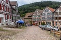 SCHILTACH, GERMANY - SEPTEMBER 1, 2019: Half timbered houses in Schiltach village, Baden-Wurttemberg state, Germa Royalty Free Stock Photo