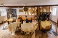 SCHILTACH, GERMANY - SEPTEMBER 1, 2019: Tannery room in Schuttesage sawmill museum in Schiltach village, Baden Royalty Free Stock Photo