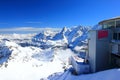 View of Eiger and MÃÂ¶nch from Piz Gloria. Bernese Alps of Switzerland, Europe. Royalty Free Stock Photo