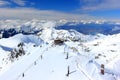 View of Lake Thun from Schilthorn. Bernese Alps of Switzerland, Europe. Royalty Free Stock Photo