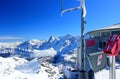 View of Eiger and MÃÂ¶nch from Piz Gloria. Bernese Alps of Switzerland, Europe. Royalty Free Stock Photo