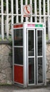 Old italian phone box Royalty Free Stock Photo