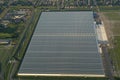 Schiphol airport amsterdam hangar aerial view Royalty Free Stock Photo