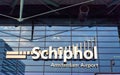 Schiphol Amsterdam airport entrance , Netherlands travelling Royalty Free Stock Photo