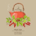 Schisandra tea illustration