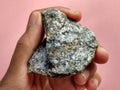 Schist Mica metamorphic rock from Melange tectonic Complex, Indonesia Royalty Free Stock Photo