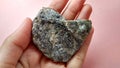 Schist Mica metamorphic rock from Melange tectonic Complex, Indonesia