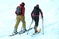 Ski tourers on the Kasberg Gmunden district, Upper Austria, Austria