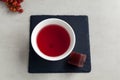 Schizandra tea is a traditional Korean drink. It is brewed from Chinese schisandra berries used in herbal medicine. They are