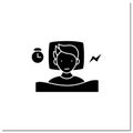 Schizophrenia symptoms glyph icon