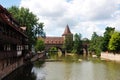 Schlayer tower in old fortification in Nuremberg, Germany Royalty Free Stock Photo