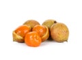 Schleichera oleosa (Lour.) Oken fruit isolated Royalty Free Stock Photo