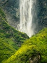 The Schleier waterfall at the Hintersee in Mittersill Salzburg Royalty Free Stock Photo