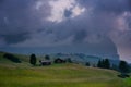 Schlern Massiccio dello Sciliar mountains on the Italian Alps Dolomites Royalty Free Stock Photo