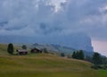 Schlern Massiccio dello Sciliar mountains on the Italian Alps Dolomites Royalty Free Stock Photo