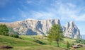 Schlern Mountain,Seiser Alm,south Tyrol,Italy Royalty Free Stock Photo