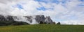 Schlern Mountains on Seiser Alm. South Tyrol Royalty Free Stock Photo