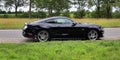 Schleswig-Holstein, Germany - July 17, 2019: Ford Mustang 2018 sports car sunny day view