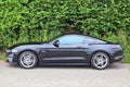 Schleswig-Holstein, Germany - July 17, 2019: Ford Mustang 2018 sports car sunny day view