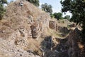 The Schliemann Trench, Troy, Hisarlik, Canakkale Province, Turkey Royalty Free Stock Photo